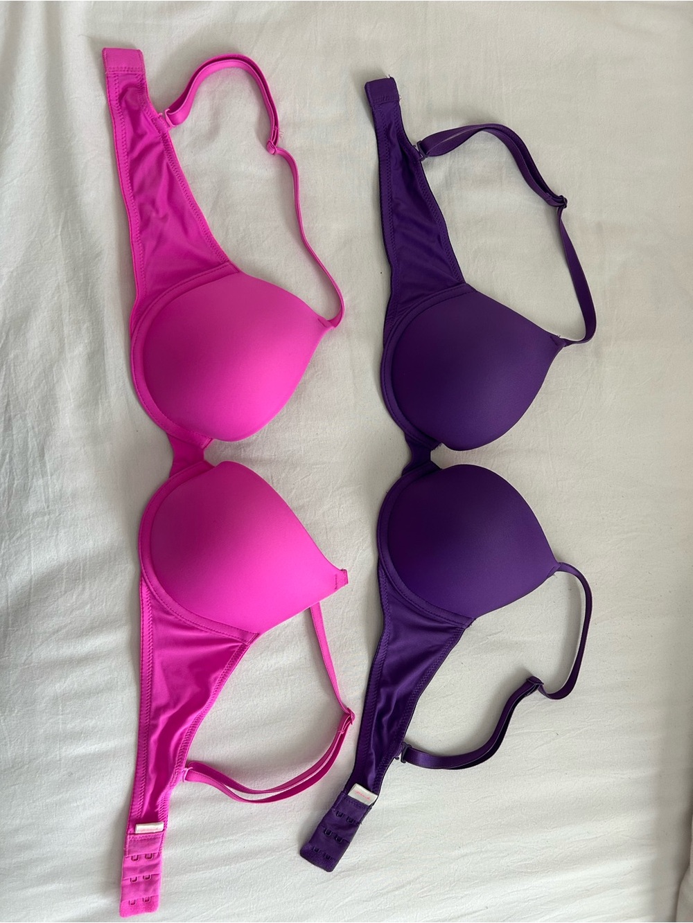 Women’s Pink and Purple Push-Up Bras both 32b